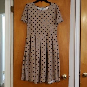 Lularoe Amelia Xl Womens Dress EUC Polka Dots